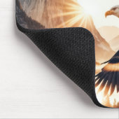 Soaring Bald Eagle at Sunrise Mousepad (Ecke)