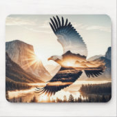 Soaring Bald Eagle at Sunrise Mousepad (Vorne)