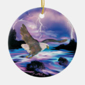 Soaring Bald Eagle Keramik Ornament (Vorne)