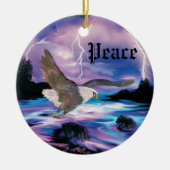 Soaring Bald Eagle Keramik Ornament (Vorne)
