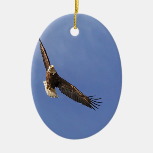 Soaring Bald Eagle Keramikornament (Vorne)