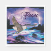 Soaring Bald Eagle Serviette (Vorderseite)