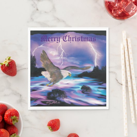 Soaring Bald Eagle Serviette (Beispiel)