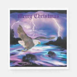 Soaring Bald Eagle Serviette