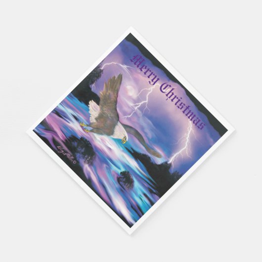 Soaring Bald Eagle Serviette (Ecke)