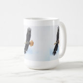 Soaring Bald Eagle Wildife Foto Art Kaffeetasse (VorderseiteRechts)