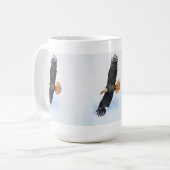Soaring Bald Eagle Wildife Foto Art Kaffeetasse (Vorderseite Links)
