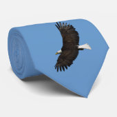 Soaring Bald Eagle Wildife Foto Art Krawatte (Gerollt)