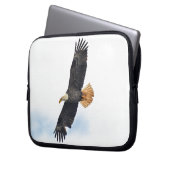 Soaring Bald Eagle Wildife Foto Art Laptopschutzhülle (Vorderseite Links)
