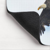 Soaring Bald Eagle Wildife Foto Art Mousepad (Ecke)