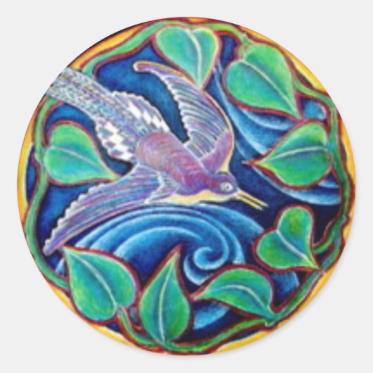 Soaring Bird Mandala Sticker (Vorderseite)