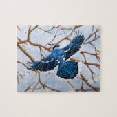 Soaring Blue Jay Puzzle (Horizontal)