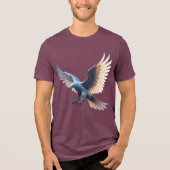 Soaring Crystal Eagle – Symbol of Transformation Tri-Blend Shirt (Vorderseite)
