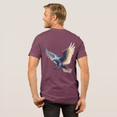 Soaring Crystal Eagle – Symbol of Transformation Tri-Blend Shirt (Rückseite voll)