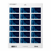 Soaring Dove Bat Bar Mitzvah Rücksendeadresse Adressaufkleber (Vorne)