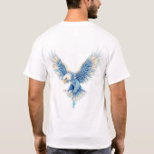 Soaring Eagle - Detaillierte digitale Illustration T-Shirt (Rückseite)