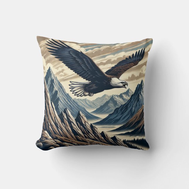 Soaring Eagle Kissen (Vorderseite)