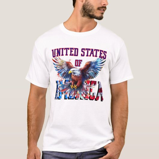 Soaring Eagle Patriotic T-Shirt (Vorderseite)