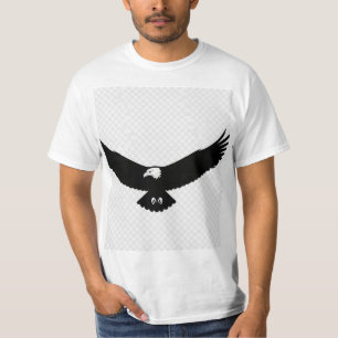 Soaring Eagle with Wings Spread - Minimalistisches T-Shirt