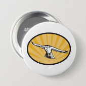 Soaring Falcon Bold Bird of Prey Button (Vorne & Hinten)