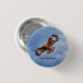 Soaring Red Kite Button (Vorne & Hinten)