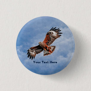 Soaring Red Kite Button