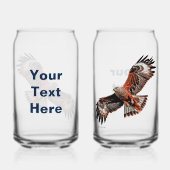 Soaring Red Kite Dosenglas (Rückseite)