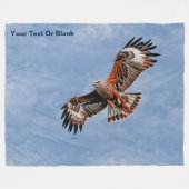 Soaring Red Kite Fleecedecke (Vorderseite (Horizontal))