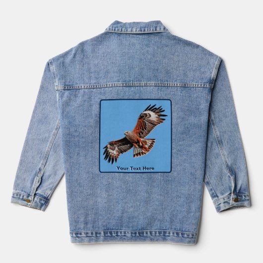Soaring Red Kite Jeansjacke (Rückseite)