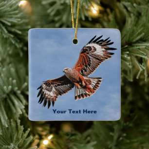 Soaring Red Kite Keramikornament