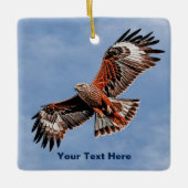Soaring Red Kite Keramikornament (Vorderseite)