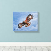Soaring Red Kite Leinwanddruck (Insitu (Holzboden))