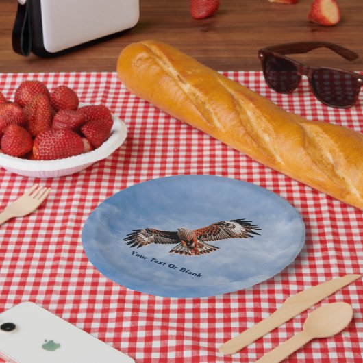 Soaring Red Kite Pappteller (Picknick)