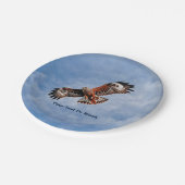 Soaring Red Kite Pappteller (Schrägansicht)