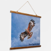 Soaring Red Kite Wandteppich Mit Holzrahmen (Gewinkelt)