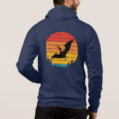 Soaring Sunset with a Pterodactyl Hoodie (Rückseite)