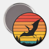 Soaring Sunset with a Pterodactyl Magnet (Vorderseite/Rückseite)