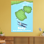 Soay Inner Hebrides of Scotland Map Leinwanddruck (Insitu (Wohnzimmer))