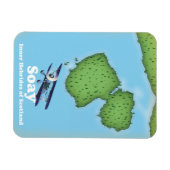 Soay Inner Hebrides of Scotland Map Magnet (Horizontal)