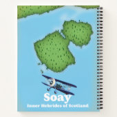 Soay Inner Hebrides of Scotland Map Notizblock (Rückseite)
