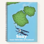 Soay Inner Hebrides of Scotland Map Notizblock (Vorderseite)