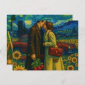 sob uma musa estrelada - under a starry muse postkarte (Vorne/Hinten)