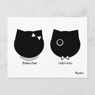 Soba-chan & Udon-kun Origins Postcard Postkarte