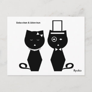 Soba-chan & Udon-kun Postcard Postkarte