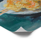 Soba Noodles und Shrimp Poster (Ecke)