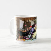 Sobald der alte Dummkopf trank seine Wein-Tasse Kaffeetasse (Vorderseite Links)