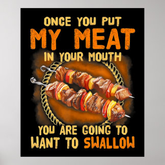 Sobald du mein Fleisch im Mund ausgezogen hast |Fu Poster