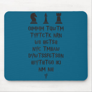 Sobald ich meinen Zug mache Akronym-Zauberer Schac Mousepad
