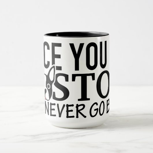 "SOBALD SIE BOSTON" Tasse GEHEN (Zentrum)