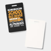 Sobald Sie ein Schulbusfahrer geworden sind Ausweis (Vorder- & Rückseite)